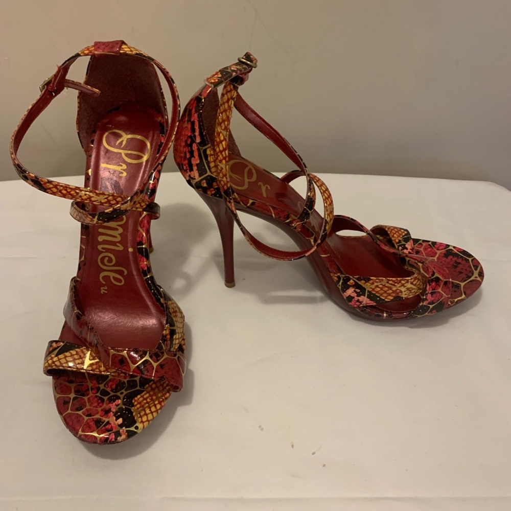 Promise Multicolor Strappy Heels